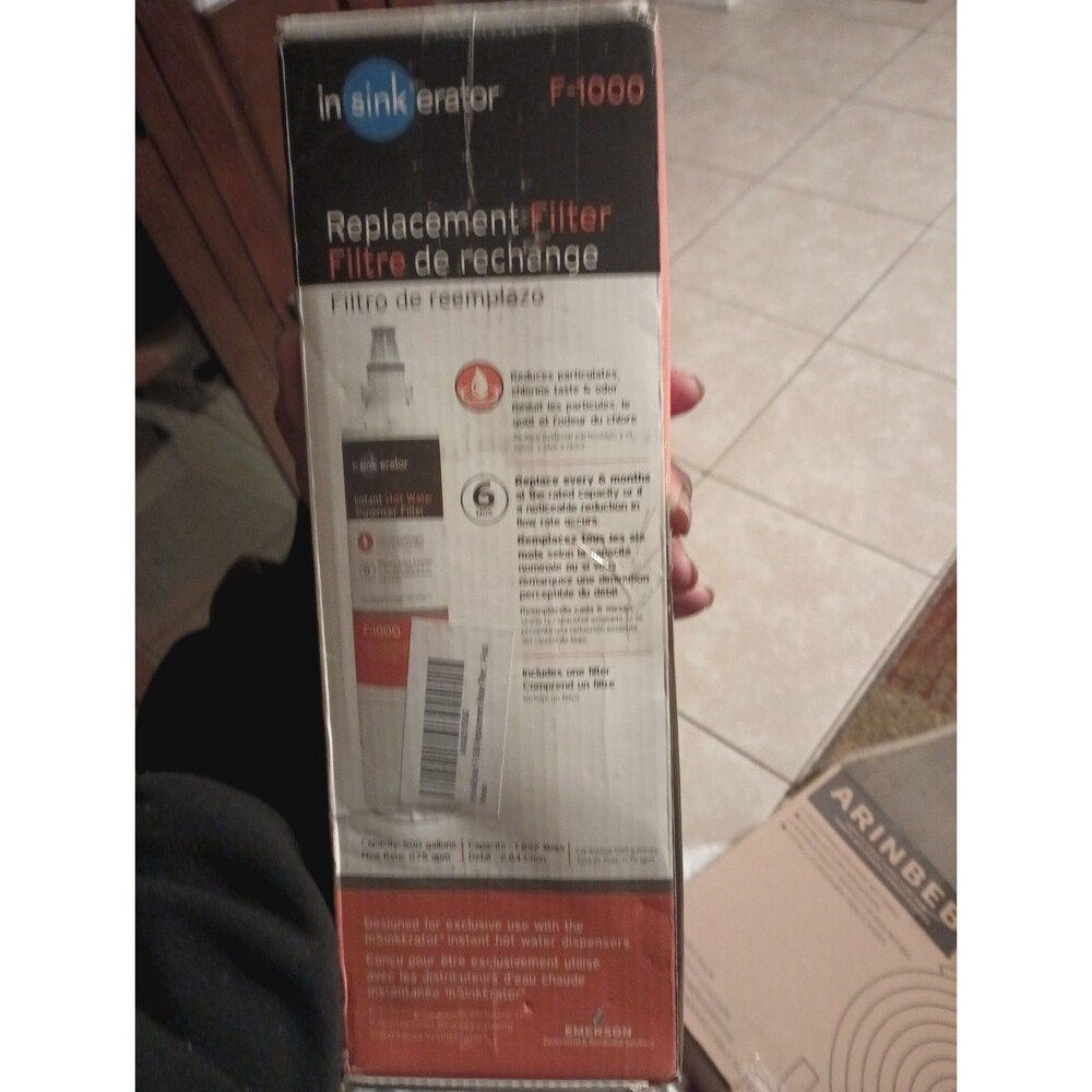 InSinkErator F-1000 Water Filter Cartridge Genuine OEM New
